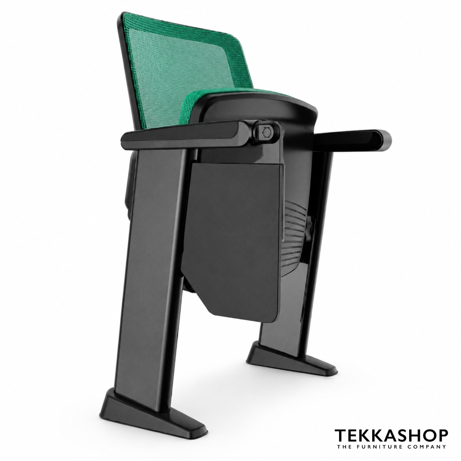 Tekkashop STAC1203 Contemporary Mesh Back Auditorium Seating Chair With Writing Tablet Training Room Lecture Hall Conference Seat (pre-order)