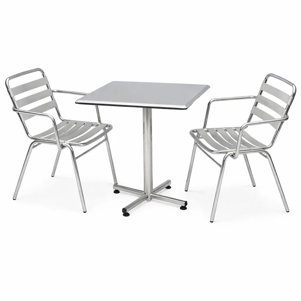 Mamak Style Heavy Duty 304 Grade Stainless Steel Dining Chair, BJDC200 (view 2)