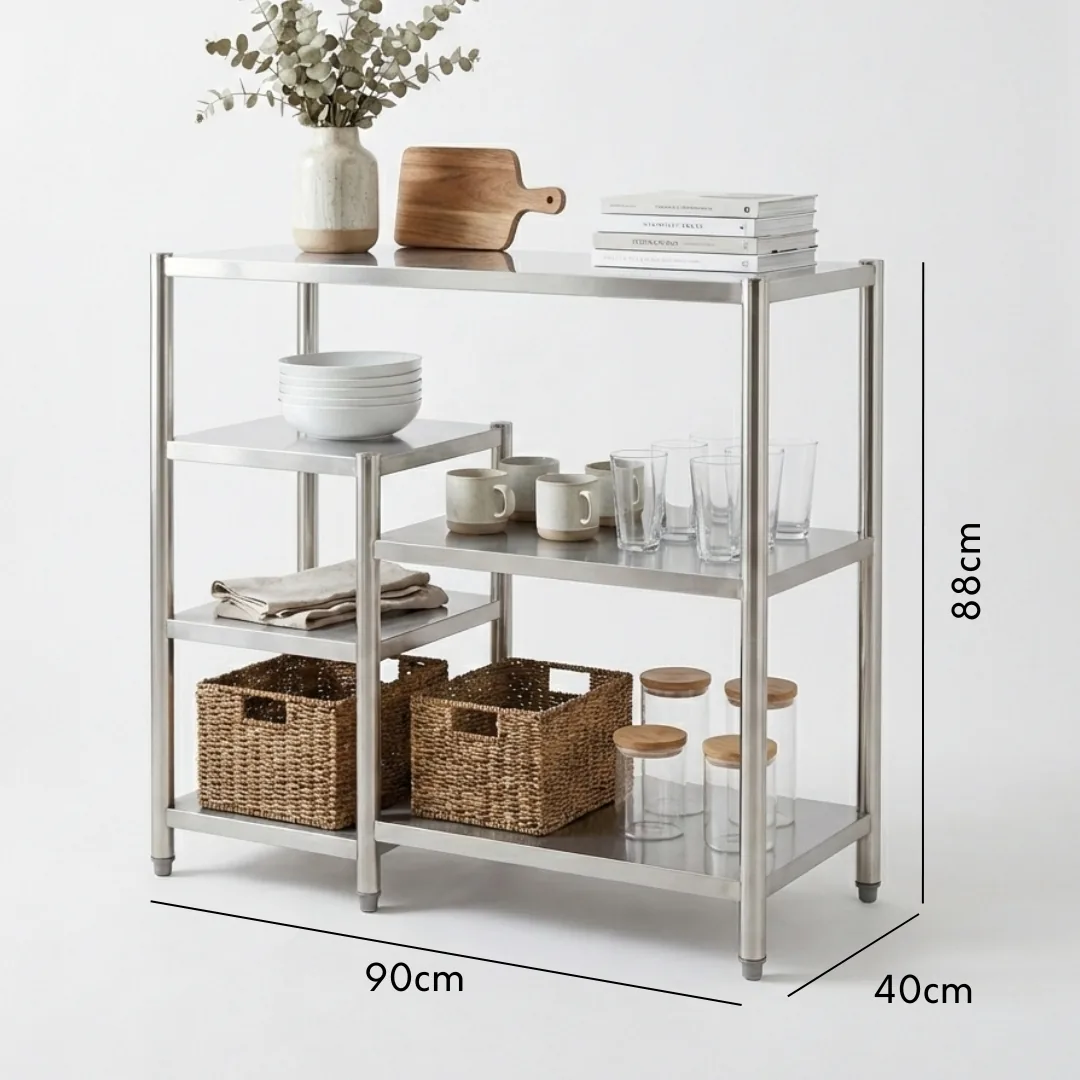Industrial Grade Multipurpose Full Stainless Steel Display Kitchen Sto, FDDC584 (view 2)