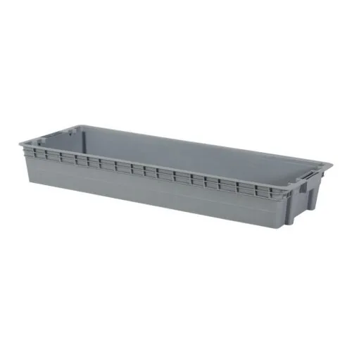 Industrial Grade PP Plastic Lightweight Stackable Long Tray Storage Bo, FLTR35