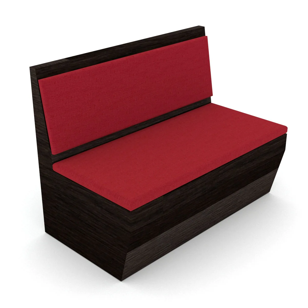 Restaurant Bistro Cafe Style Semi Fabric PU Leather Cushion Woodgrain , HKBS370