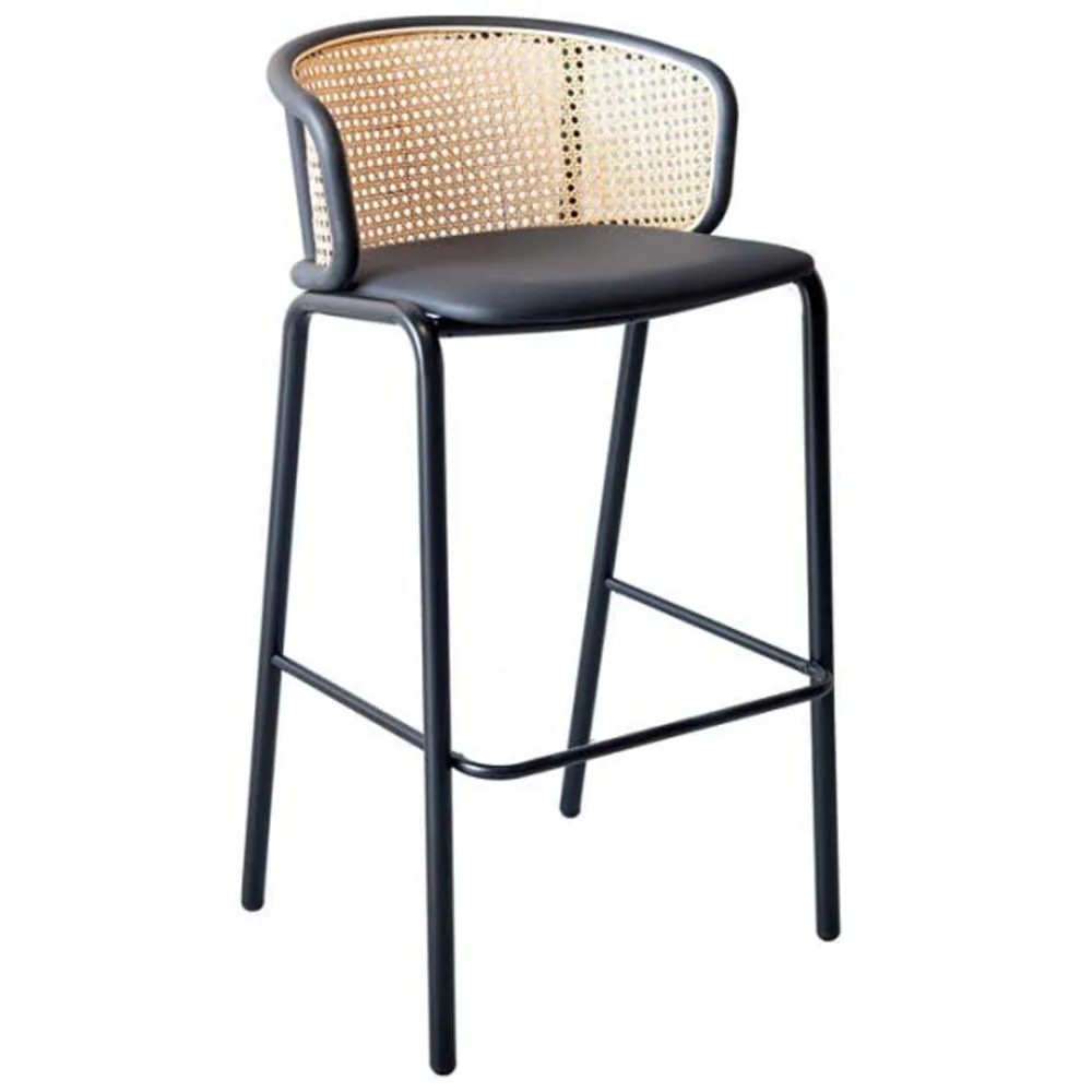 Malaysia Modern Kampung Style Rattan Backrest Design with PU Leather P, HKBS450