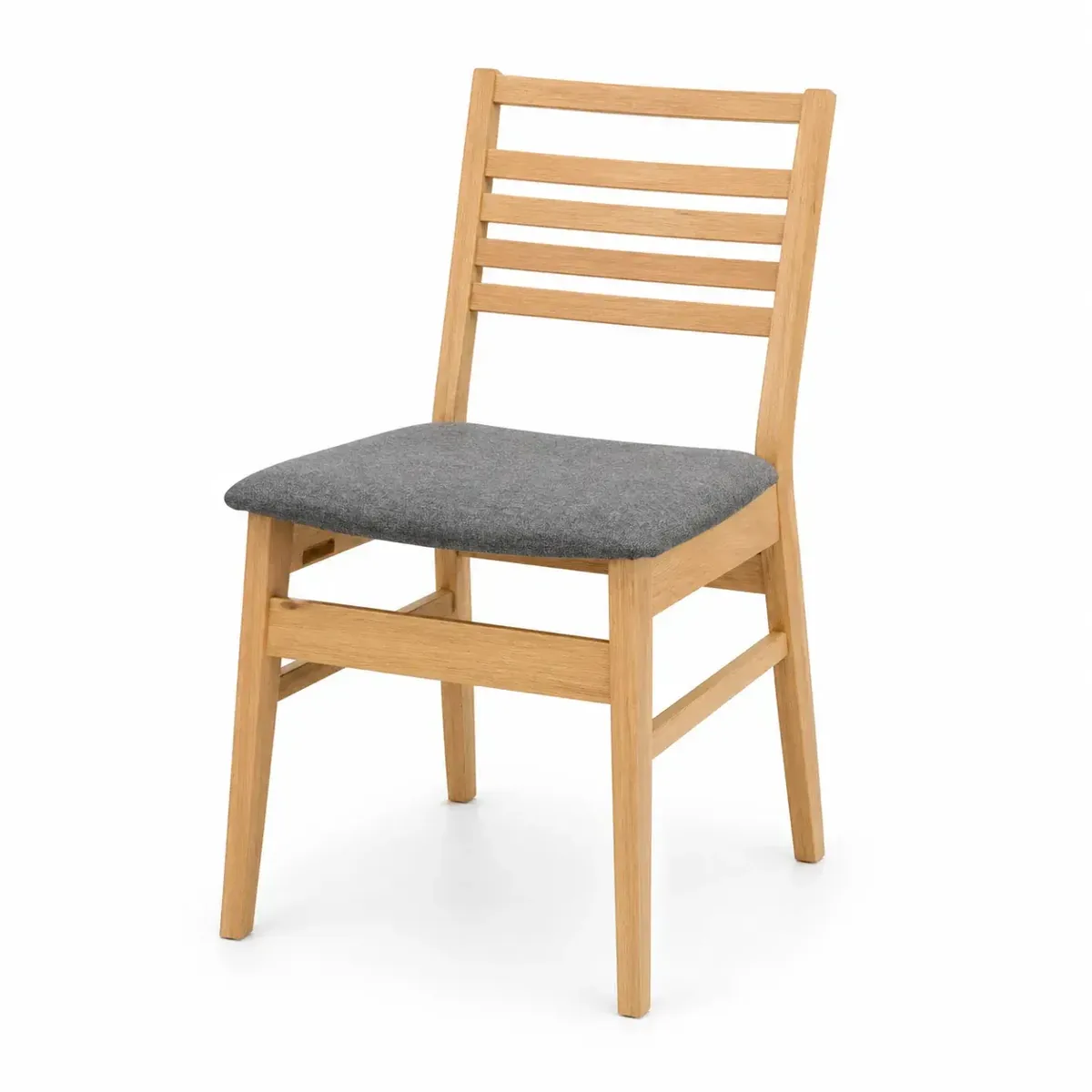Transition Retro Style Mid Back Fabric Cushion Dining Chair with Woode, HKDC102 (view 2)