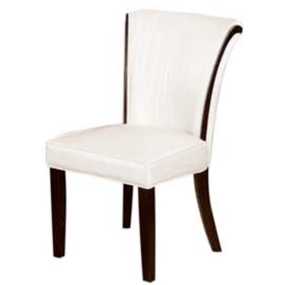Elegant Glam Style Fabric Backrest and PU Leather Cushion Seat Dining , HKDC692