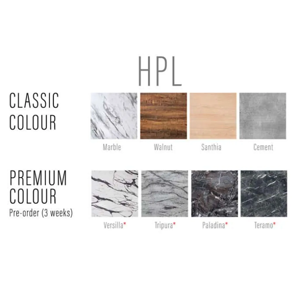 Classic Breakfast Cafe Kopitiam Style Heavy Duty Water Resistant HPL T, HKDT445 (view 2)