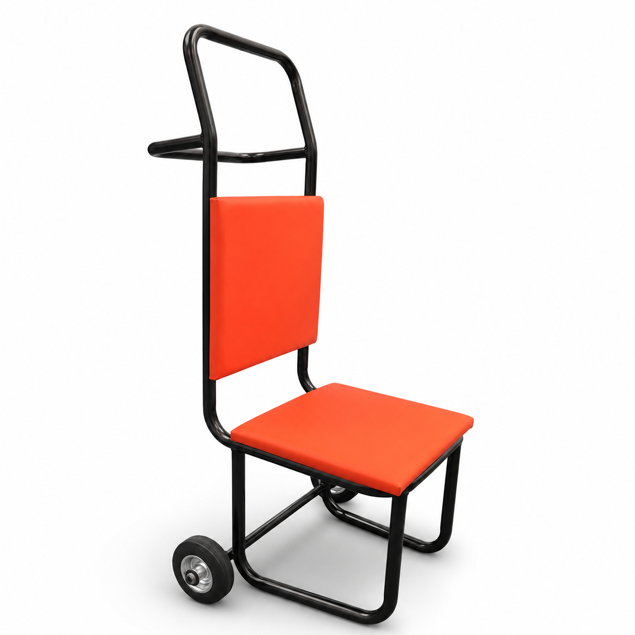 Tekkashop MWBC1223 Banquet Chair Trolley with Fabric Cushion Pad and Metal Frame