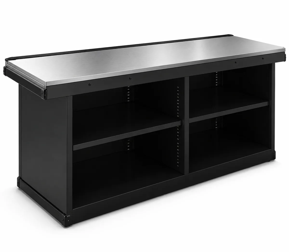 Commercial Retail Space Stainless Steel 6ft Cashier Counter Cabinet, HRCC200 (view 2)