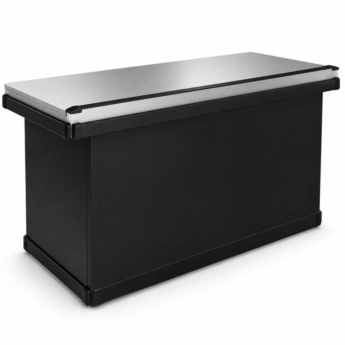Commercial Retail Space Stainless Steel 6ft Cashier Counter Cabinet, HRCC200 (view 3)