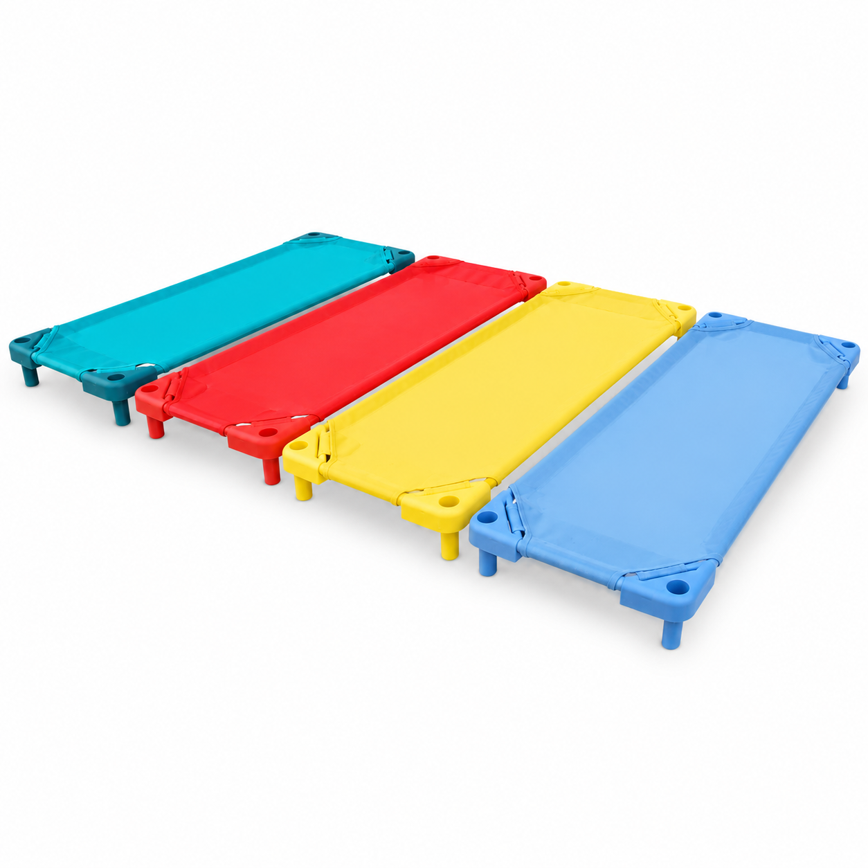 Tekkashop YSCB294 Sturdy Children's Bed with Lightweight Design and Polypropylene Steel Frame
