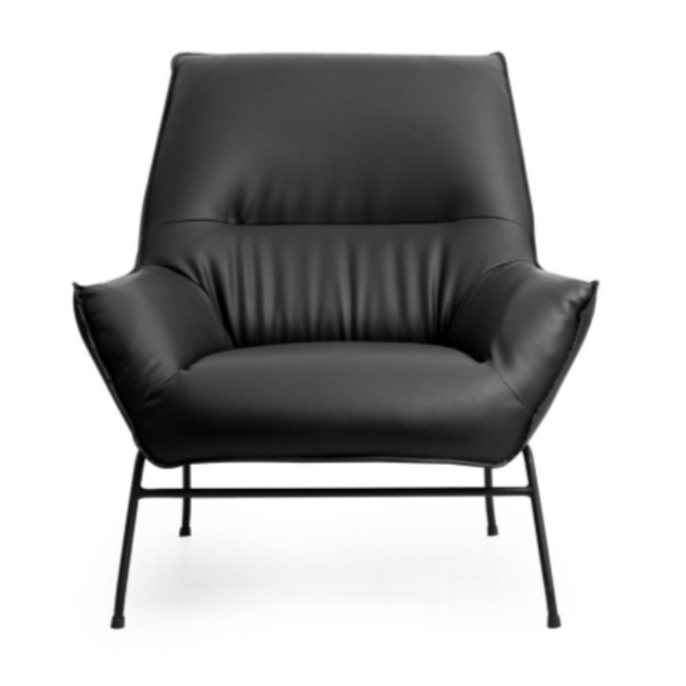 Tekkashop KPLC2397 Modern Style Office PU Leather Cushion 1 Seater Office Lounge Chair