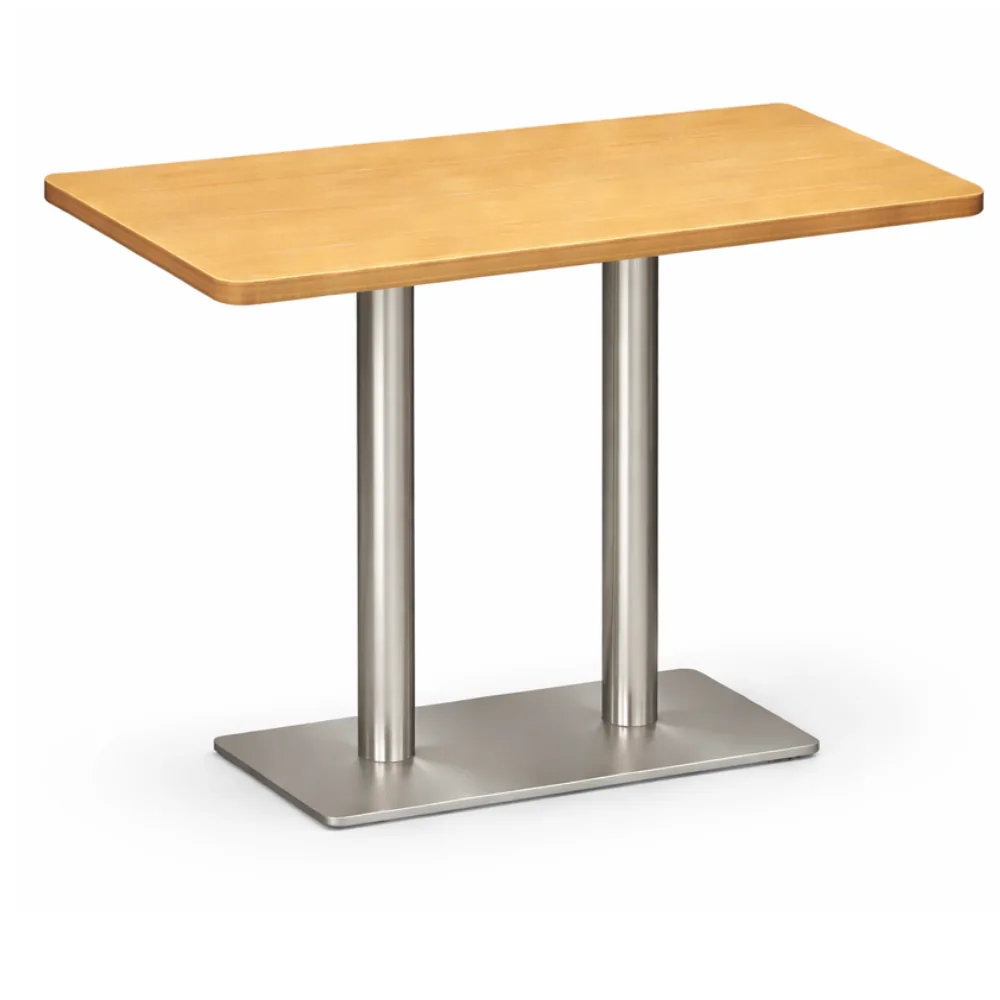 Industrial Rectangular 4 Pax Dining Table Melamine Tabletop with Stain, MWDT1259