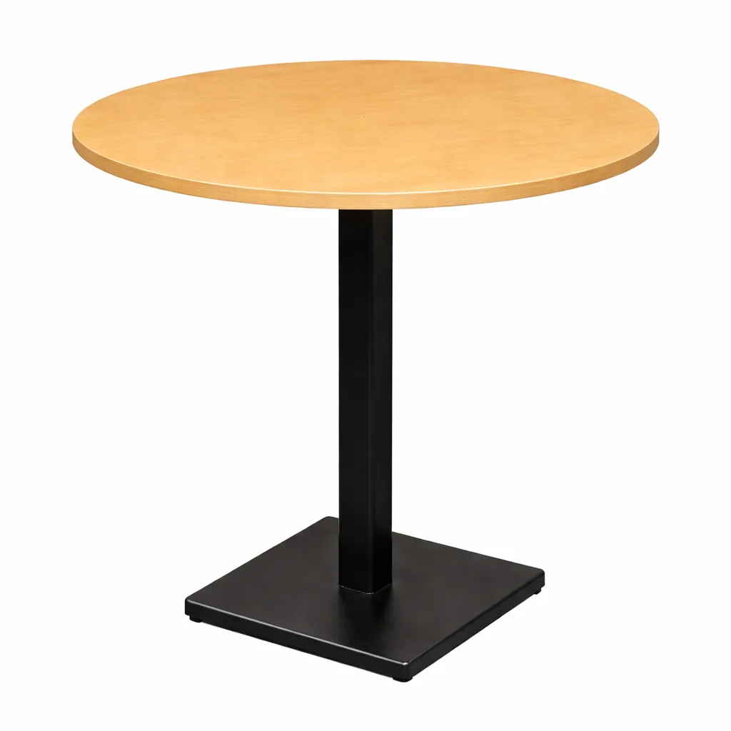 Industrial Round 4 Pax Dining Table Melamine Table Top with Powder-coa, MWDT536