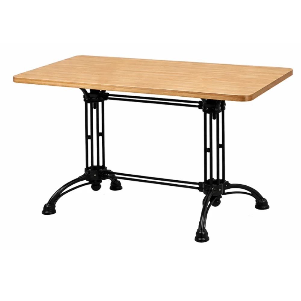 Industrial Rectangular 4 Pax Dining Table Melamine Table Top with Cast, MWDT802