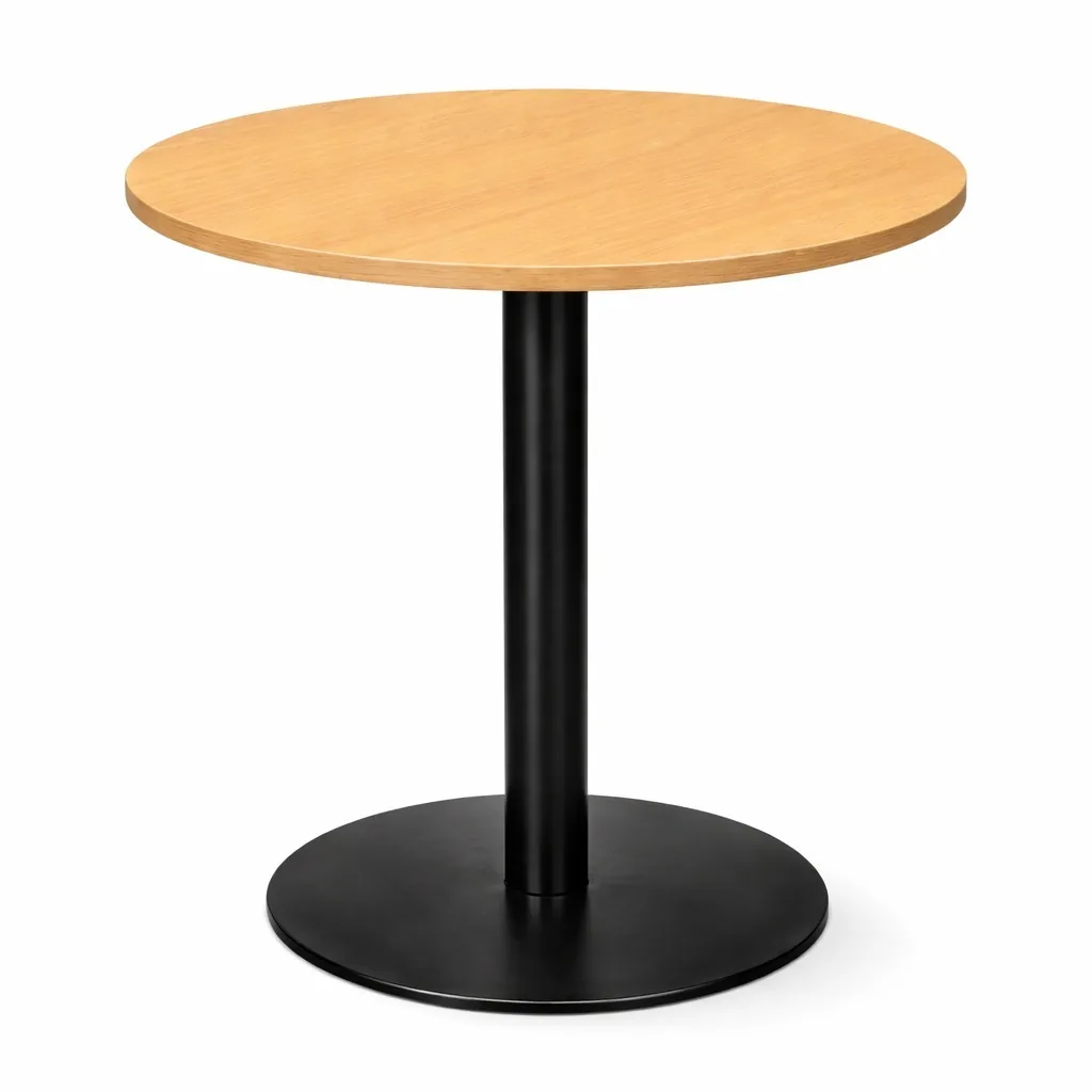 Industrial Round 4 Pax Dining Table Melamine Table Top with Powder-coa, MWDT895