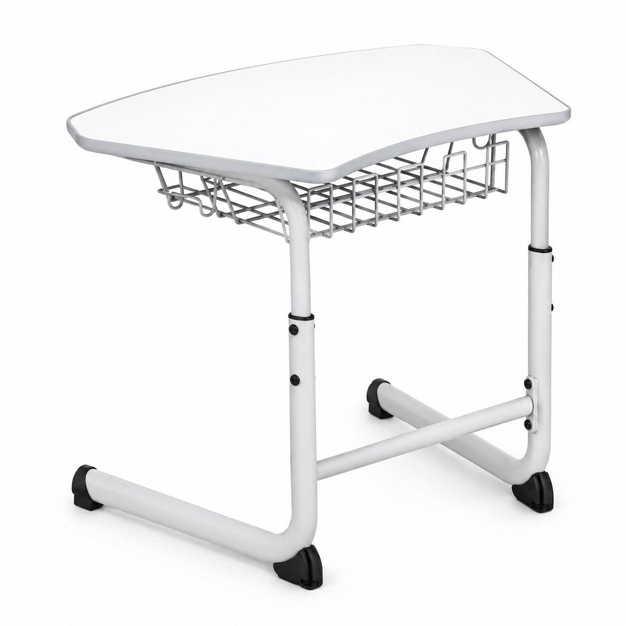 Tekkashop YSSD4916 Adjustable Secondary School Student Study Desk with Mesh Drawer Student Learning Table