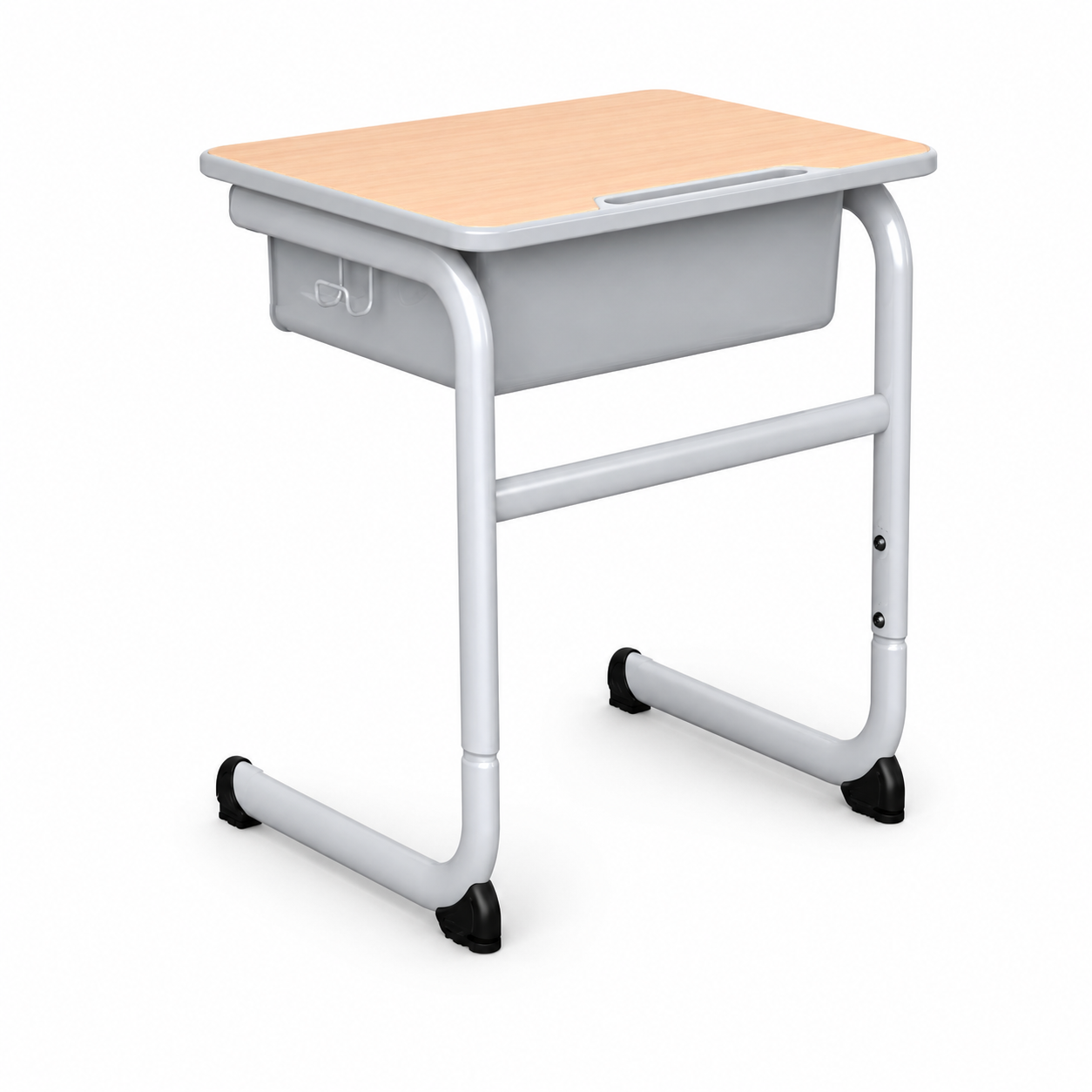 Tekkashop YSSD433 adjustable secondary student study desk with drawer and metal frame