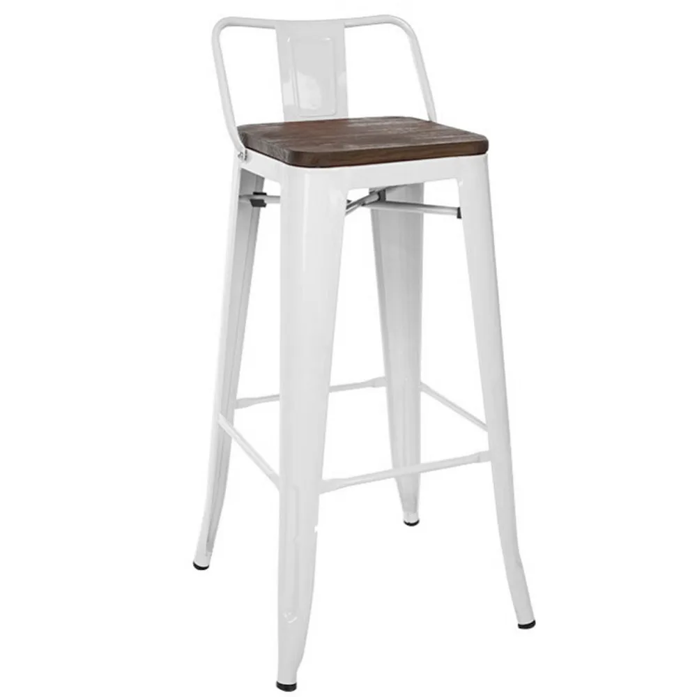 Industrial Style Mild Steel Metal Frame High Chair Bar Stool with Smal, SIBC260