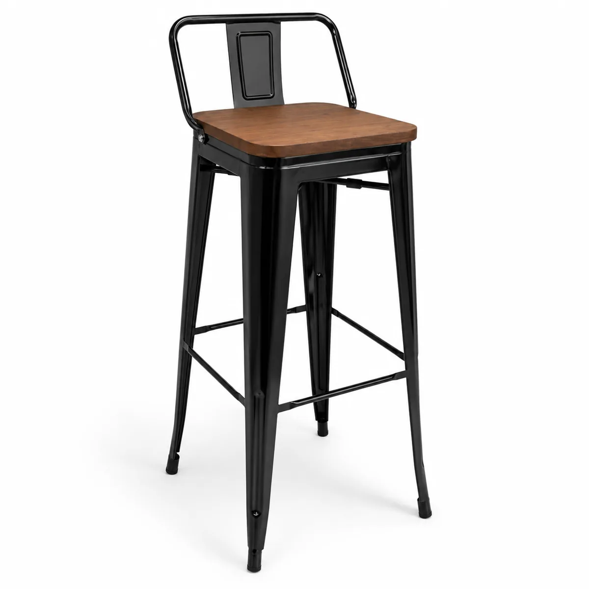 Industrial Style Mild Steel Metal Frame High Chair Bar Stool with Smal, SIBC260 (view 2)