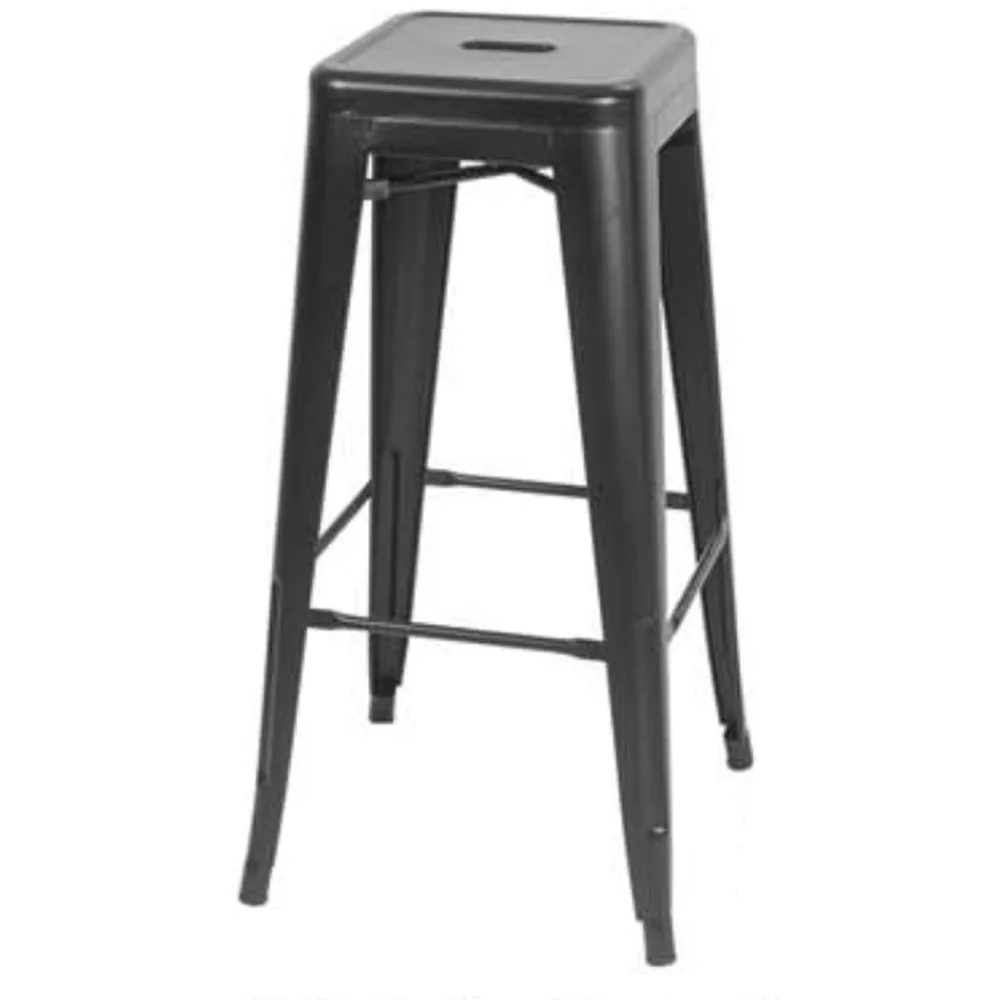 Industrial Style Pub Bistro Restaurant Grade Stackable Mild Steel Meta, SIBS225 (view 3)