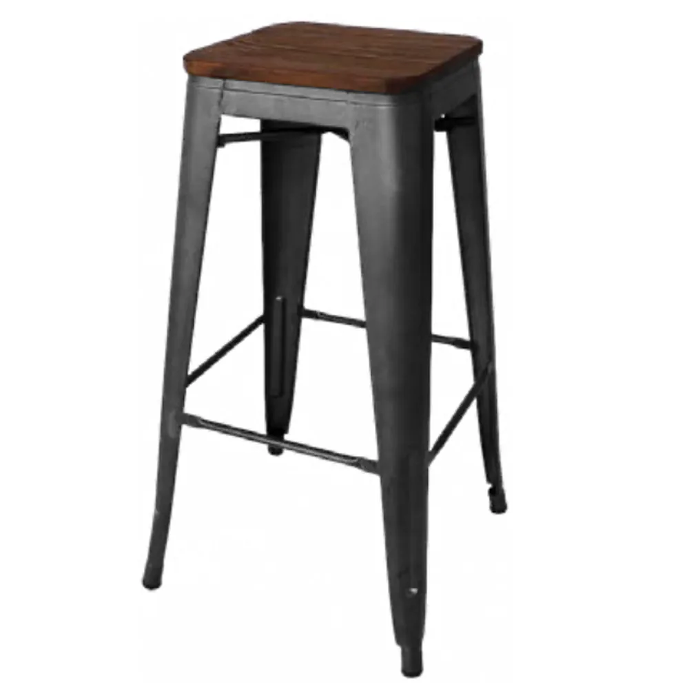 Industrial Style Stackable Design Bistro Restaurant High Chair Bar Sto, SIBS408