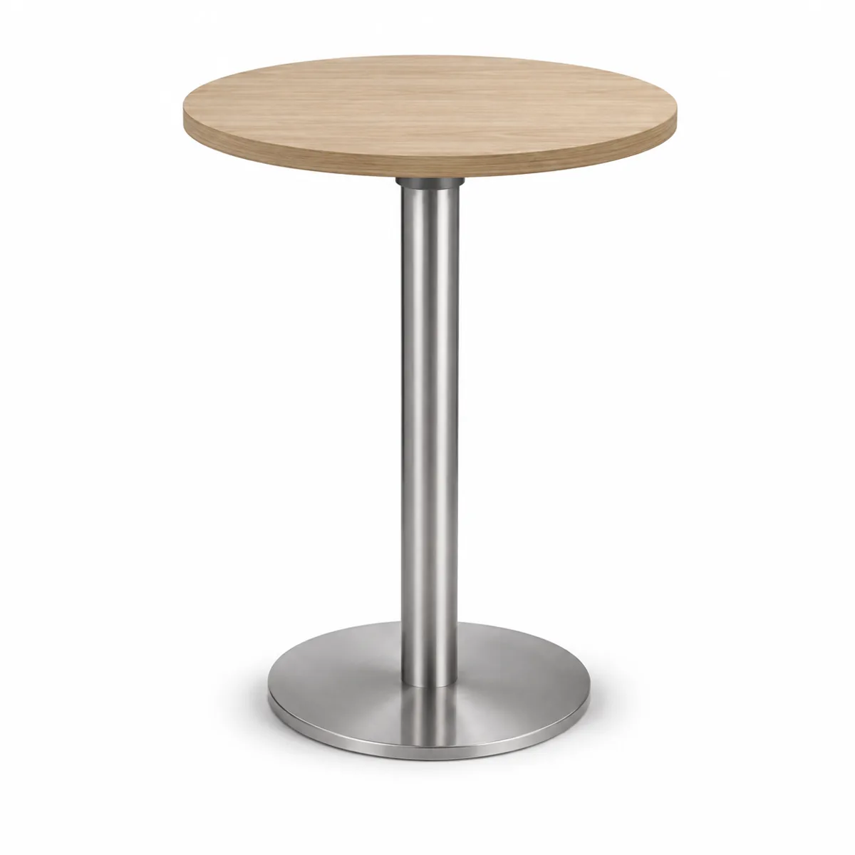 Scandinavian Style Round Bar Table with Melamine Top and Stainless Ste, SIBT01