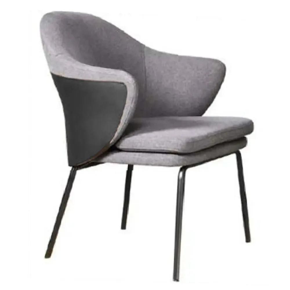 Modern Penguin Shaped Fabric Cushion Seat with Black PU Leather Cover , SIDC1000