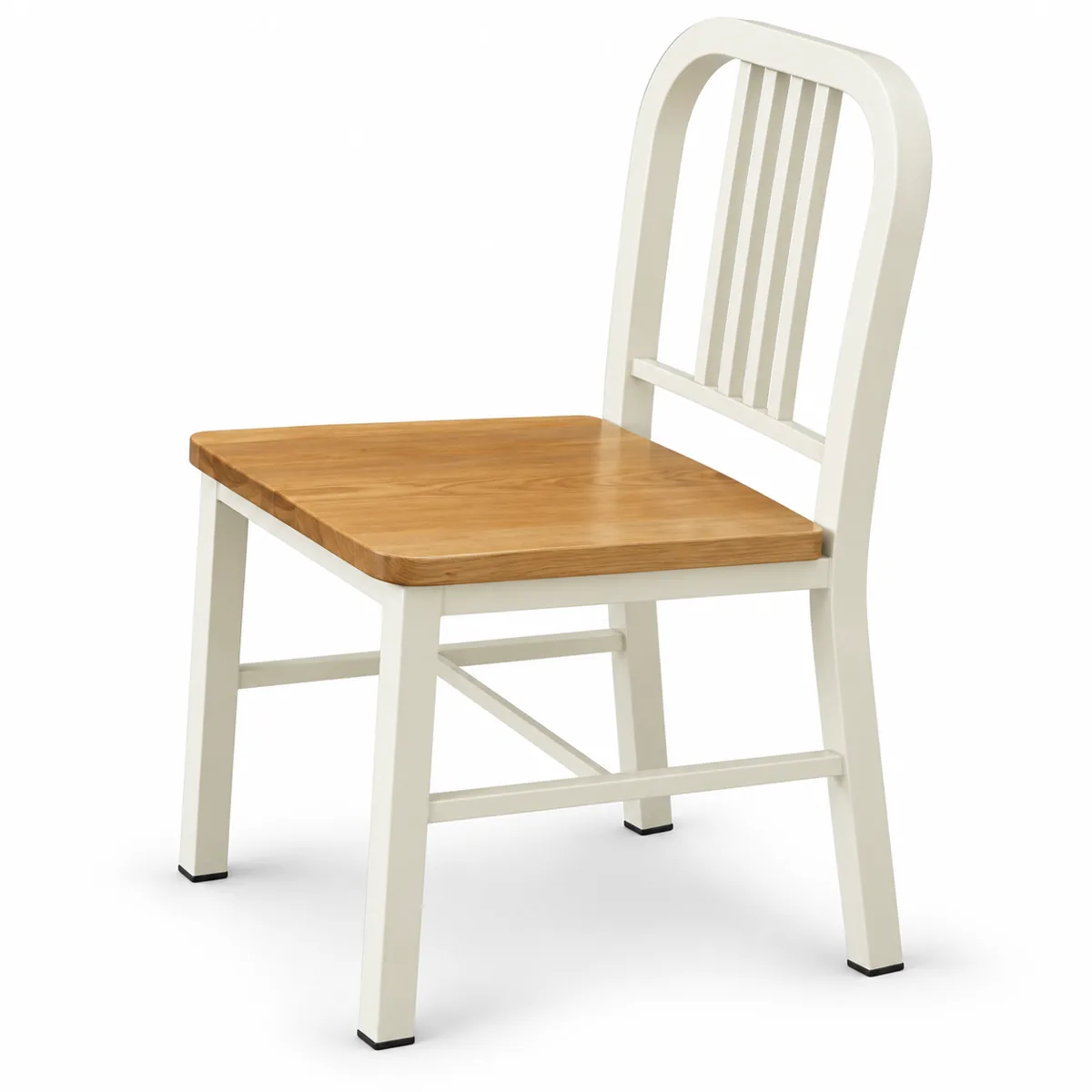 Scandinavian Style Cafe Restaurant Metal Frame Dining Chair with Woode, SIDC442
