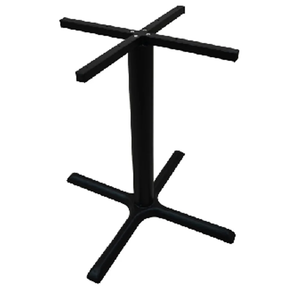 Classical Pub Restaurant Mild Steel Metal Frame Cross Shaped Dining Ta, SIPA333
