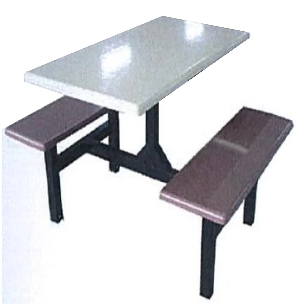 Old School Style Fast Food Chain Outdoor 4 Pax Rectangular Shaped Dini, TNDT1009 (view 2)