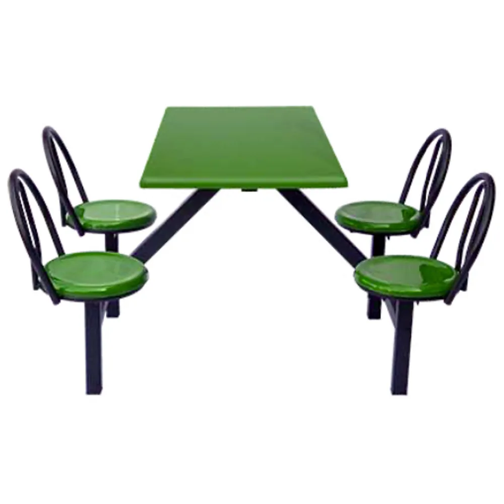 Retro Style Fast Food Chain Outdoor 4 Pax Rectangular Shaped Dining Ta, TNDT1265