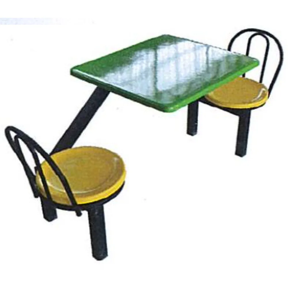 Retro Style Fast Food Chain Outdoor Fibreglass 2 Pax Dining Table Set , TNDT679 (view 2)