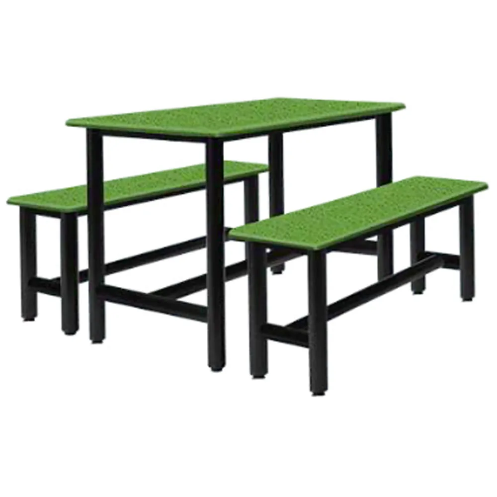 Retro Style Fast Food Chain Outdoor School Canteen 6 Seater Dining Tab, TNDT990