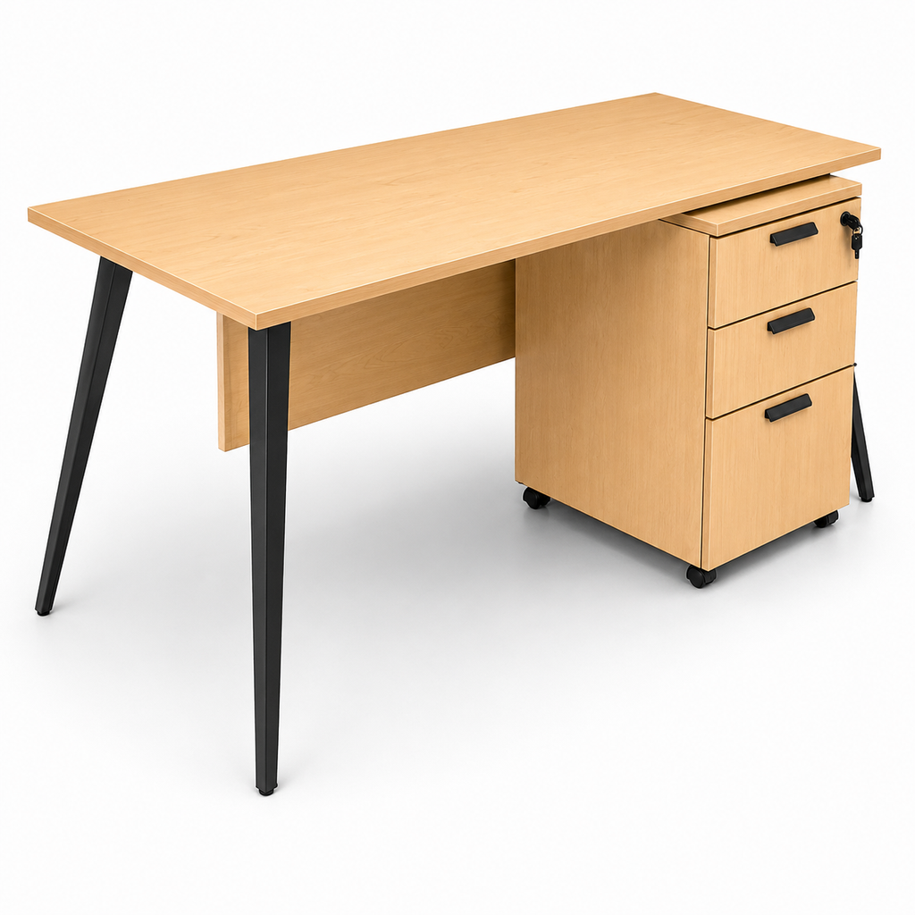 Workstation with Privacy Panel